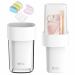 Travel Toothbrush Holder for Bathroom with 5 Toothbrush Head Protective Case 1pcs White Covered Toothbrush Holders Can be Used as Toothbrush Travel Container for Camping School Business Trip Shower