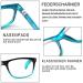 Kerecsen Women's Reading Glasses - 3 Pack with Feather Hinges High-Quality Rectangular Design Comfortable Vision Aid (2.5 3 Blue) - Buy Online on GoSupps.com