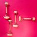 Natural Vibes Rose Quartz Roller & Massager for Face & Neck | FREE Gold Beauty Elixir Oil | International Shipping Available - Buy Online on GoSupps.com