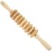 Haobin massage stick massage device wood back massage device massage roller roller roller massage device with handle for loosening deep tissue suitable for neck legs back body 1 piece natural wood color