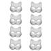 Toyvian 8pcs Pulp Blank Mask Unpainted Cat Party Mask Cat Women Mask Cat Birthday Diy Full Cosplay Diy Cosplay Mask Paintable Mask Paper Cat Cat White Aldult Man