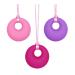 Chew Necklace for Sensory Kids Girls Chewy Necklace Sensory Chew Toys for Adults with Autism ADHD Anxiety Silicone Sensory Necklaces for Chewing - 3 Pack Purple Pink Rose Red