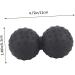 Healeved Yoga Massage Ball - Acupressure Roller for Muscle Relief | Self-Massage Device 12x6.3cm Black - Buy Online on GoSupps.com