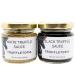 Truffletopia | Black and White Truffle Sauce with Real Italian Truffles | Best Gourmet Pasta or Pizza Sauce | Better than Truffle Oil | Use for Cooking | Gluten Free, Non-GMO | Gift Set Sampler | 2.8 Oz (2 Jars) White - Black