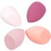 4 pieces Professional Makeup Sponges Set - Blender for Foundation Touch Ups Latex-Free Dry and Wet use