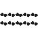 Foloda 10 pairs of slipproof glasses earrings hook tiny heart -shaped bracket colorful ear grip holder for sports daily wearing glasses earrings for glasses black