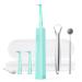 Electric Dental Calculus Remover EKUPUZ Tartar Scraper Plaque Remover for Teeth Teeth Stain Polisher with Dental Mirror & 2 Cleaning Heads Teeth Cleaning Tool Rechargeable (Blue)