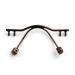 SBTRKT 10 pieces of stainless steel glasses borderless spare frame glasses nose holders for the glasses repair (color: brown)