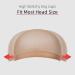 URAQT 8 Pcs Stretchy Nylon Wig Caps - Ultra Thin Breathable Wig Net Cap for Women Men - Beige - Buy Online on GoSupps.com