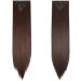 Silk-co 23 Inch Light Brown Clip in Hair Extensions - 8PCS Long Straight Synthetic Hair Pieces for Full Head - Buy Online on GoSupps.com