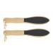 2-Pack Creative Footrest and Heel Filer - Wooden Pedicure Foot Scrubber & Foot Buffer for Smooth Feet - Buy Online on GoSupps.com