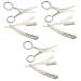 Minkissy 6 STK Stainless Steel Inoxlm Hahrschneidger t Z rchare trip places of shears Agn Razor Made of stainless steel mustache corder fryer razor shear handbook razor yangjiang