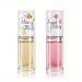 2pcs Peach Honey Lip Gloss Moisturizing Lip Essence Plumping Lip Oil Crystal Jelly Lip Oil Balm Long-Lasting Nourishing Vitamin E Lip Glow Oil Non-Stick Fresh Texture Lip Care Liquid
