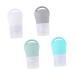 Ipetboom 1 Set Silica Gel Bottle Travel Cosmetic Containers Travel Liquid Container Cleaning Solution Bottle Travel Makeup Bottle Travel Lotion Press Tubes Travel Bottle Portable