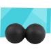 Double Peanut Massage Roller & Foot Trigger Point Ball - Yoga Deep Relaxation Massage Tool | Medium Black - Buy Online on GoSupps.com