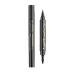 Double Ended Eyebrow Pencil with 4 Tips Micro Head 3D Waterproof Micro Brow Pencil Effortless Natural Looking Eyebrows Black HS