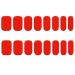 Gel Nail Stickers Cuttable Semi Cured Gel Nail Strips Self-Adhesive Full Nail Wraps Nail Polish Stickers Bright Red Semi Cured Gel Nails