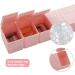2Pack Extra Large Weekly Pill Organizer - 7 Day Travel Pill Case for Vitamins - Pink + White - Buy Online on GoSupps.com