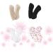 4 Pairs Half Shoe Pads - Banya Cap Gel Heel Inserts for High Heels | Comfortable Footwear Clips & Half Insoles - Buy Online on GoSupps.com