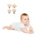 Schnuller Clip Set - 4 Wooden Animal Pacifier Clips | Baby & Children's Accessories - Buy Online on GoSupps.com