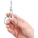 LIVINGO Premium Stainless Steel Manicure Scissors - Multi-purpose Cuticle Pedicure Kit for Nails, Eyebrows, Eyelashes, and Dry Skin - 3.5 inch Curved Blade - A-silver - Buy Online on GoSupps.com