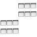 FOMIYES 120 Pcs Square Magnets Metal Pans for Eyeshadow Watercolor Plate Set Plate Tinplate Mx2pcs As Shownx2pcs