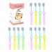 Kids Cute Tiger Toothbrush Child Size Brush Head and Soft Bristle Individually Wrapped Toothbrushes for Toddlers Girls and Boys Pack of 12
