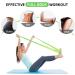 Buy Premium Elastic Fitness Straps | Stretch Bands for Yoga & Strength Training | Anti-Slip Resistance - 1.5m in Pink Violet & Green - Buy Online on GoSupps.com