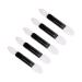 FOMIYES 50pcs Disposable Makeup Oval Makeup Brush Eyeshadow Eye Shadow Brush Double Head M White