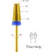Nail Drill Bits Set Tungsten Carbide Gold Ceramic Efile Drill Bits 3/32 inch for Nails Acrylic Gel Remover Electric File Broach Bit Replacement - Buy Online on GoSupps.com