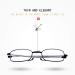 Read Optics Compact Folding Reading Glasses - Black with Silver & Gunmetal Telescopic Arms | Unisex +1.0 Readers for Ultimate Portability - Buy Online on GoSupps.com