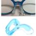 Replacement Metal Nose Pad Holder for Glasses - Blue Silicone U-Shaped Art 2 Pieces - Perfect for Children - Buy Online on GoSupps.com