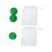 Beaupretty 3 sets fascia ball massage ball shoulder-neck massage device massage balls double sleeping bag painful muscle roller spherical relaxation ball solid TPE fitness