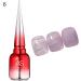 YOXIER Nail Jelly Polish Bright Translucent Jelly Polish Varnish UV Gel 15ml Delicate 6 - Buy Online on GoSupps.com
