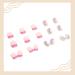 Short Nude Wavy Fake Nails - 24Pc Square Full Cover Acrylic Nails with Glue for Women & Girls - Buy Online on GoSupps.com