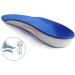 NOLITOY Heavy-Duty Orthotic Insoles for Flatfoot | Supportive Shoe Pads for Sports | Plantar Inserts for Adults - 29.5x10.1cm - Buy Online on GoSupps.com