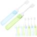 FRCOLOR 20 Pcs Portable Folding Toothbrushes - Manual Soft Bristle Travel Essentials for Oral Care - Buy Online on GoSupps.com