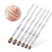 Yasterd 100% Kolinsky Acrylic Nail Brush Size 12 - Crimped Oval Crystal Handle - Professional Salon Quality Acrylic Brushes for Nails - Nail Art Manicure Tool - Buy Online on GoSupps.com