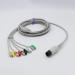 Sino-k Compatible AAMI Direct-Connect ECG Cable 6 Pin - 5 Leads Fixed Pinch Connector | IEC Standard | CE/FDA Approved - Buy Online on GoSupps.com
