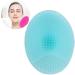 Soft Silicone Facial Cleansing Pads Bathroom Washing Brush Hair Facial Exfoliator Cleaning Scrubber Shower Sponge Blackhead Scrub For Shower Wash (Blue) 1pc - Buy Online on GoSupps.com