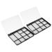 SOIMISS Palette M tallique pour Fard Paupi res Vide Magn tique 2 Pi ces 10 Compartiments avec Couvercle Transparent pour Maquillage Professionnel et Usage Quotidien