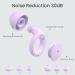 2 Pairs Silicone Ear Plugs for Sleeping | Noise Reduction 25dB | Reusable Hearing Protection - 8 Ear Tips in S/M/L - Purple - Buy Online on GoSupps.com