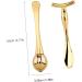 Eye Cream Roller Applicator Set - Golden Face Tool for Skin Care & Massage | 9.6x3.5cm - Buy Online on GoSupps.com