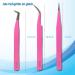 SMI 3 Pink Eyelash Tweezers Set - Pointed & Bent Stainless Steel for 3D/6D Volume Eyelash Extensions | Eyelash Pliers with Case - Buy Online on GoSupps.com