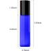 Topsky 24x 10ml Empty Glass Roll-on Bottles - Stainless Steel Roller for Essential Oils Lotions & Perfumes - Durable Blue - International Shipping Available - Buy Online on GoSupps.com