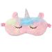 Eye Mask for Sleeping Cute Unicorn Animal Soft Fluffy Plush Sleep Mask Novelty Funny Blindfold Breathable Eyeshade Cartoon Eye Cover for Kids Girls and Adult Night Nap Travel Meditation A7DWMRYZ Pink