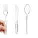 30Plastic Silverware Set Clear Plastic Cutlery Set Disposable Set -30 Clear Plastic Forks 30 Plastic Spoons 30 Plastic Knives Heavy Duty Bulk Disposable Flatware Plastic Utensils Set