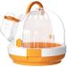 FackLOxc Portable Carrier Parrots Carry Case Cage For Travel&Outdoor Safe Door Lock Small Pet Accessories Outdoor Bag Lightweight Bird Carry Case Amber Orange - Buy Online on GoSupps.com