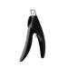 UNbit Nail Clipper U Shaped Cutting Nail Art Clippers for Nails French False Nail Tips Edge Cutters Stainless Steel Trimmers Manicure Tool(Color:Schwarz)