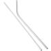 Plumflex 100pcs Metal Straws Can Be Reused 304 Stainless Steel Drinking Water Pipes 215 Mm x 6 Mm Curved Straws and 50 Straight Straws - Buy Online on GoSupps.com